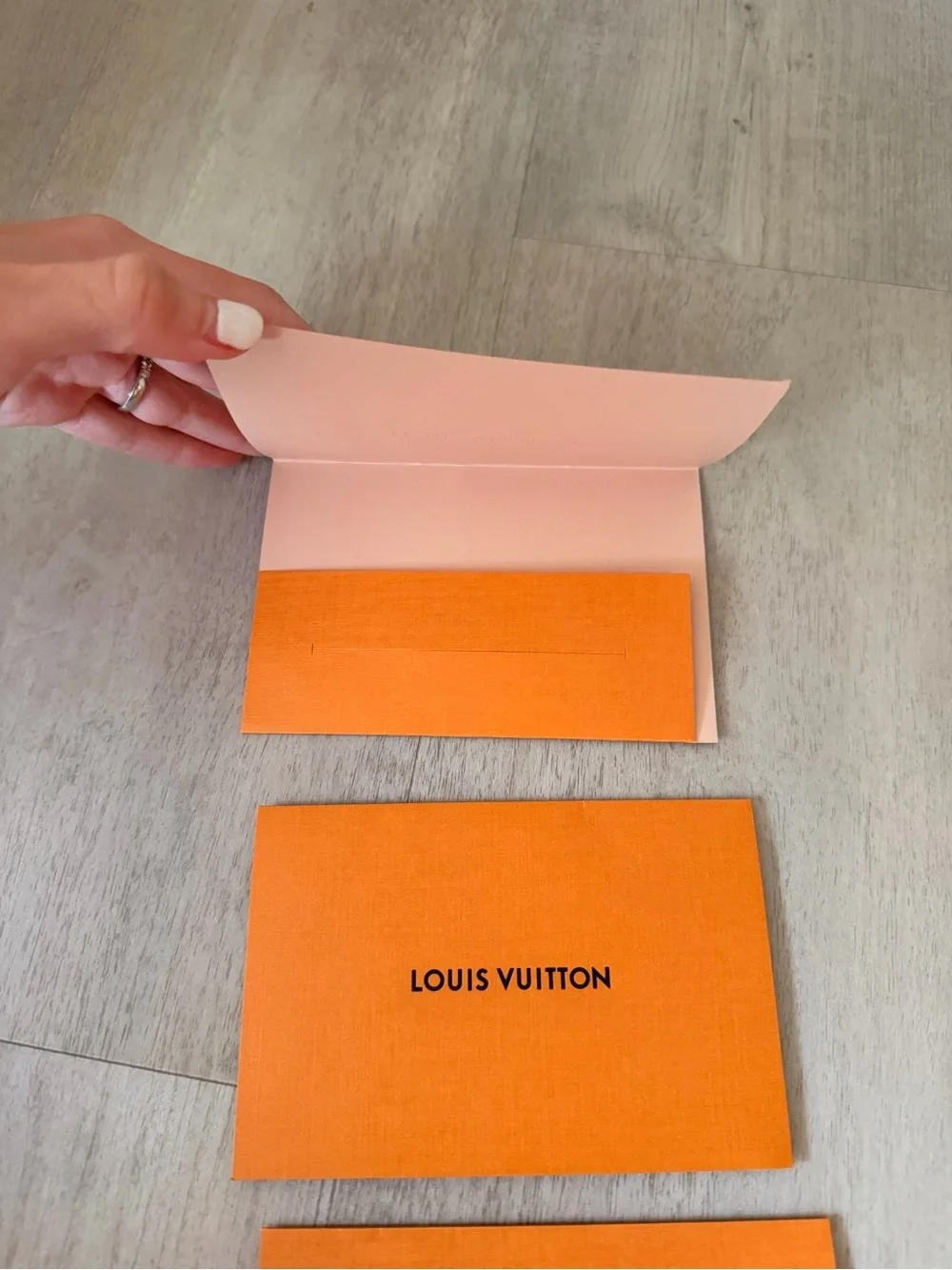 Louis Vuitton envelopes (set of 3)
